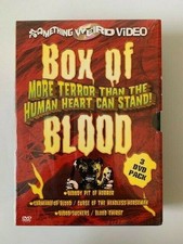 Box of Blood 3 DVD Set 5 Horror Movies Something Weird Video Pre-Owned