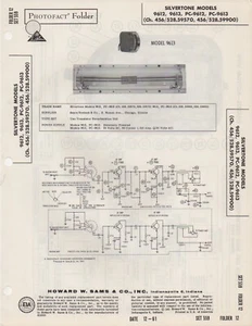 1961 SILVERTONE 9612 REVERB UNIT SERVICE MANUAL photofact pc-9613 456/528.59570 - Picture 1 of 1