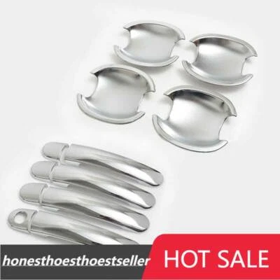 Ajuste para Volkswagen Jetta 12-18 Cromo Puerta Lateral Manija Cuenco Cubierta Borde Coche 12 un. Foto 1 de 4