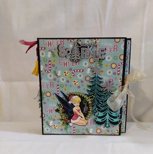 Handcrafted - Disney, Tinkerbell, Christmas. Photo Album. 9x9x2. - Picture 1 of 12
