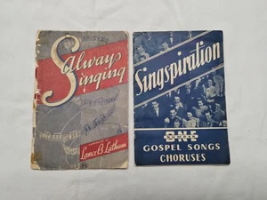 Always Singing & SINGSPIRATION Vintage Lot of 2 Gospel Songs 1940s/50s Paperback - Picture 1 of 10