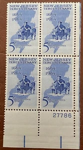 Estampillas de Estados Unidos Catálogo Scott #1247 ¡Bloque numerado de cuatro!  ¡Envío bajo! - Imagen 1 de 1