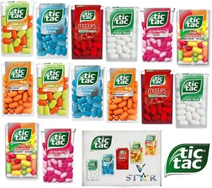 14 Mixed Tic Tac Mint Flavors Collection Box - 7 Flavors - Picture 1 of 2