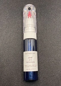BMW A76 DEEP SEA BLUE PAINT TOUCH UP PEN/BRUSH FOR SCRATCH CHIP REPAIR - Picture 1 of 2