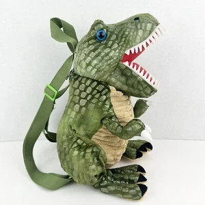 Hobby Lobby Green Plush T Rex Kid’s Backpack Realistic Yet Rubber Teeth - Picture 1 of 9