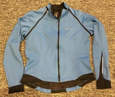 Chaqueta de ciclismo Gore Bike Wear para mujer talla XL azul mangas con cremallera cortavientos Foto 1 de 4