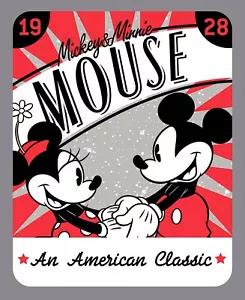 An American Classic Disney Mickey & Minnie Mouse Panel Cotton Fabric - Picture 1 of 1