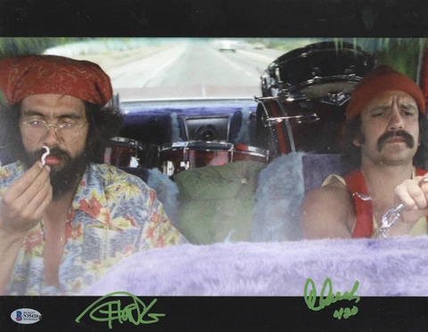 TOMMY CHONG CHEECH MARIN SIGNED CHEECH AND CHONG UP IN SMOKE 11X14 PHOTO BECKETT Cover