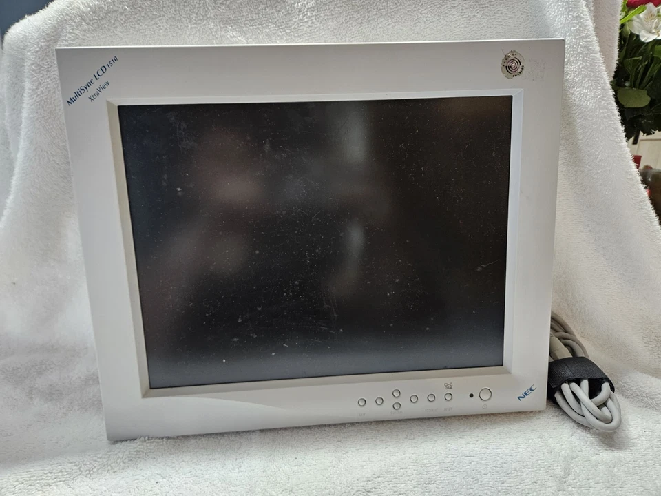 Vintage NEC LA-1521JMW MultiSync LCD1510 MONITOR 1998 Not Tested - Image 1 of 4