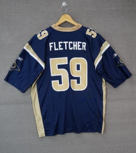 Vintage Reebok St. Louis Rams London Fletcher #59 NFL Jersey Size 2XL - Picture 1 of 8