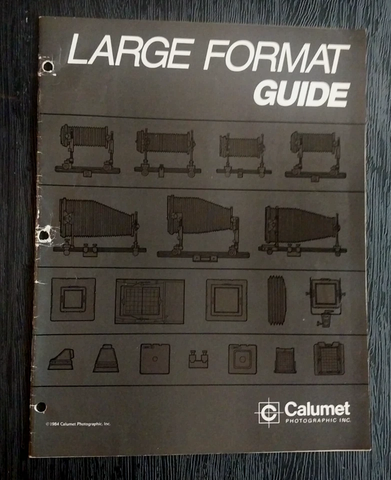 CALUMET PHOTOGRAPHIC INC. LARGE FORMAT GUIDE 1984 32 PAGES NICE CONDITION - Image 1 of 2