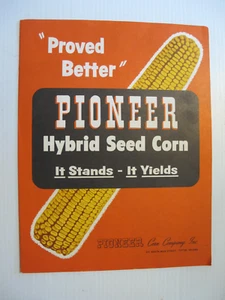 ORIGINAL 1950's PIONEER HYBRID SEED CORN "IT STANDS- IT YIELDS" BROCHURE - Picture 1 of 3