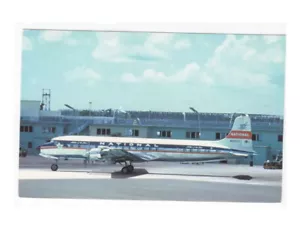 Postal de National Airlines Douglas DC-7 - Imagen 1 de 2