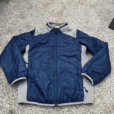 REI Co-op Boys Lightweight Hubrid Puffer Jacket Blue Removable Sleeves S(8) - Image 1 of 4