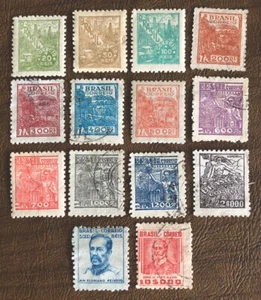 Brazil Stamps Sc 554-567 Used And Mint Hinged - Picture 1 of 5