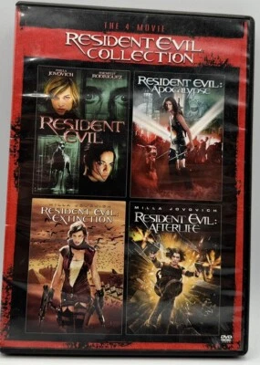 Resident Evil DVD Four Movie Collection Widescreen Milla Jovovich 2013 - Image 1 of 3