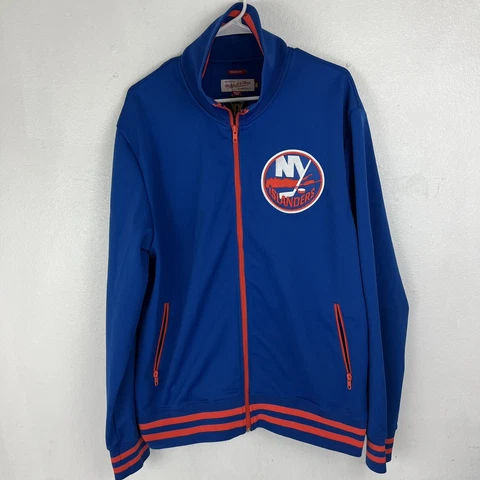 New York Islanders Vintage Hockey Jacket Mitchell and Ness Size XL Cover