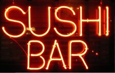 New Sushi Fish Japanese Food Open Neon Light Sign 20"x16" Beer Glass Lamp