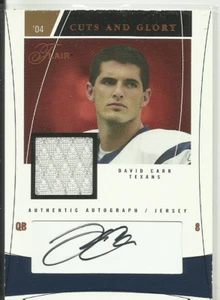 2004 Fleer Flair Cuts & Glory David Carr Game-Used Patch Auto /100 $RARE$ TEXANS - Picture 1 of 1