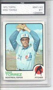 1973 TOPPS MIKE TORREZ FGS 9.5