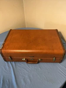 Valigia rigida vintage Samsonite Shwayder Bros 4632 ottone marrone - Foto 1 di 17