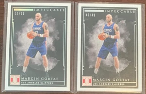 2018-19 Panini Impeccable Holo & Silver SSP Marcin Gortat X2 #11/25 & #46/49 - Picture 1 of 4