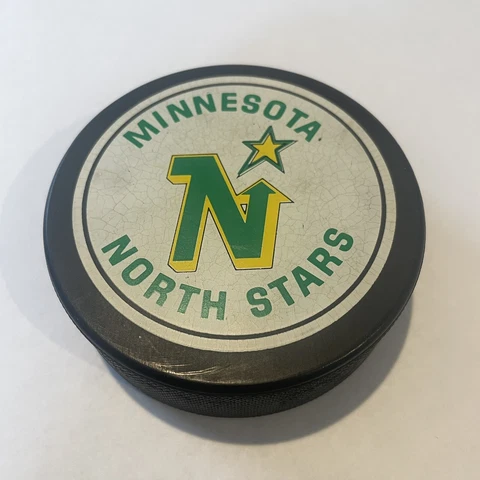 Minnesota North Stars Official Game Hockey Puck Trench John Ziegler FREE SHIP Cover