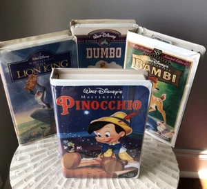 Set of 4 Vintage Disney Masterpiece Collection VHS Movies - Picture 1 of 13
