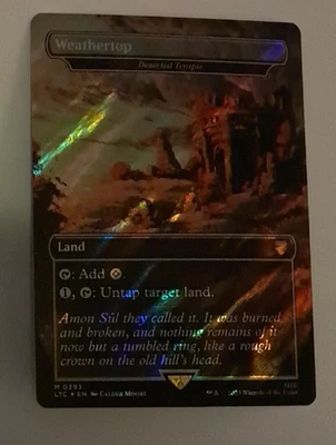 Weathertop ( Deserted Temple ) Surge Foil NM LOTR Magic the Gathering MTG - Image 1 of 2