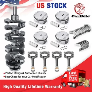 Kit de cigüeñal y varilla de cono y pistón y cojinete para Chevy GMC Buick 2,4 L L4 12578164 - Imagen 1 de 20