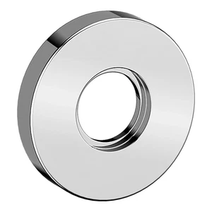 Baldwin 5032 poliertes Chrom Paar Nachlass Rose/Rosetten für Durchgangsfunktionen - Bild 1 von 5