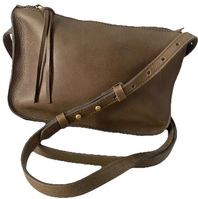 Madewell Leather Crossbody Shoulder Bag Taupe - Image 1 of 4