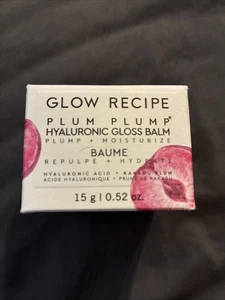 Glow Recipe Plum Plump Hyaluronic Gloss Balm Moisturize FULL SIZE 15g / 0.52 oz - Picture 1 of 2