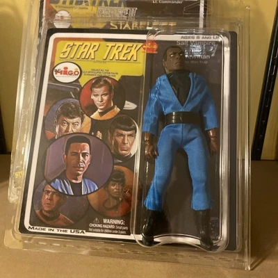 Figura Star Trek-Mego: TOS "Man Trap" Uhura's Crewman personalizada cardada 8" con almeja EMCE Foto 1 de 4