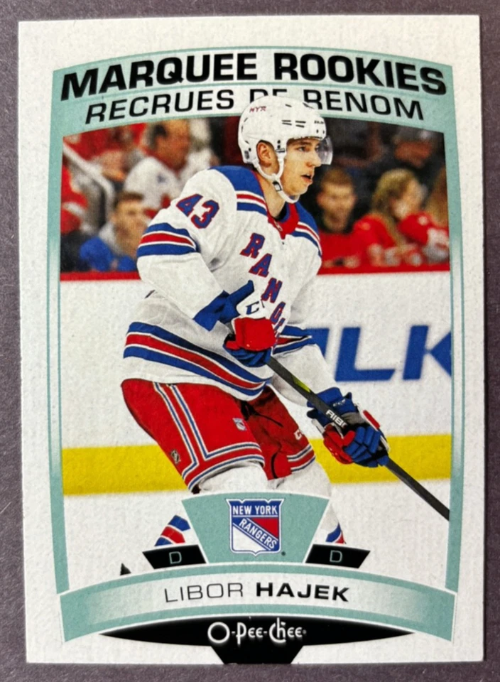 2019-20 O-Pee-Chee Marquee Rookies #549 Libor Hajek New York Rangers RC - Image 1 of 1