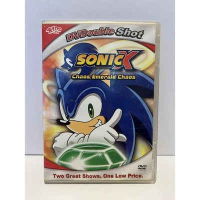 Sonic X DVD Double Shot Chaos Emerald Chaos Cartoon Anime Kids - Imagem 1 de 2
