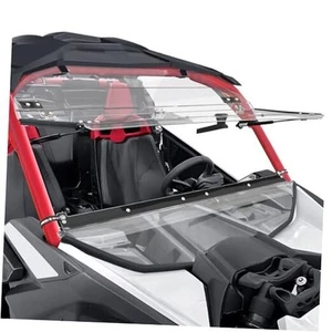Front X3 Flip Windshield Scratch Proof Full Windshield Compatible With Can-Am - Picture 1 of 7