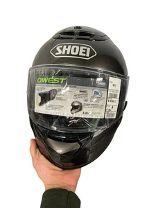 Shoei Qwest Motorcycle Helmet Medium 57-58cm Gray Made In Japan Dot Snell - Foto 1 di 7