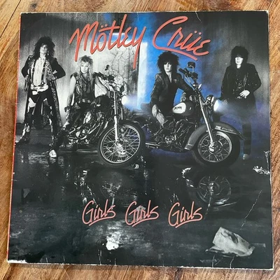 MOTLEY CRUE - GIRLS, GIRLS, GIRLS  VG+/EX VINYL LP /LYRIC INNER/FIRST PRESSING Foto 1 de 4