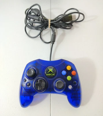 Original OG Xbox Controller OEM Type S BLUE - Untested - Joystick Issue - Image 1 of 4