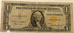 1935 A $1 Silver Certificate, Yellow Seal, North Africa Lot 4 - Picture 1 of 2