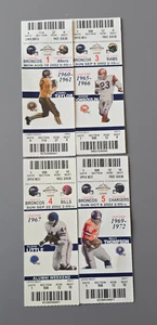 2002 Denver Broncos Ticket Stubs Set of Four 49ers Rams Bills Chargers - Picture 1 of 10