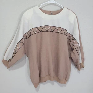 Top vintage GW Originals donna grande anni 80 90 maniche Dolman made in USA - Foto 1 di 11