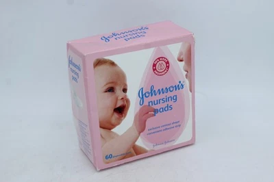 Almohadillas de lactancia desechables de algodón natural NOS Johnson's, 60 unidades (caja rasgada) selladas Foto 1 de 4