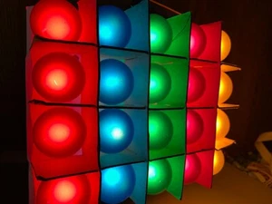3 full /1 Partial of 20 Radiant Globe String Lights MultiColored Bulbs Working - Picture 1 of 12