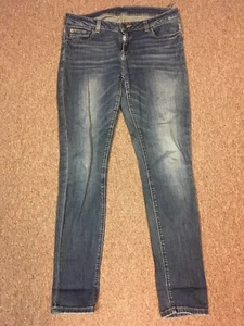 Pantalones de mezclilla ajustados Michael Kors, desgastados lavado medio, 8 - Imagen 1 de 8
