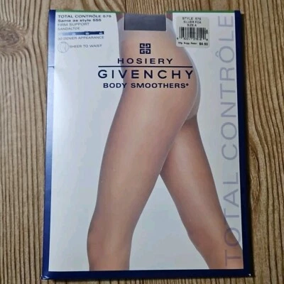 Givenchy Total Control 555/575 Серебряная Лиса РАЗМЕР A Твердая Поддержка Разглаживание Тела Винтаж - Изображение 1 из 4