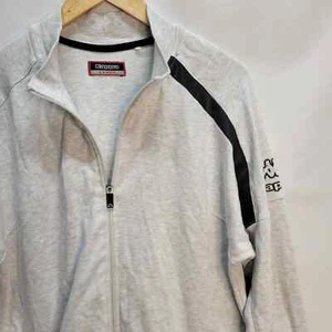 KAPPA Full Zip Sweatshirt Gray Sporty Basic Girls Logo Sz L - Picture 1 of 9