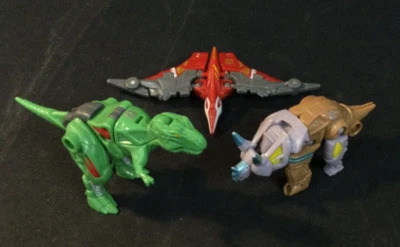 Transformers Robots in Disguise (2006) Knockdown, Terrorsaur & Swoop Figures - Image 1 of 4