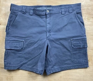 Duluth Trading Cargo Shorts Mens 46 Gray Flex Fire Hose Stretch Rugged Gorpcore - Picture 1 of 7